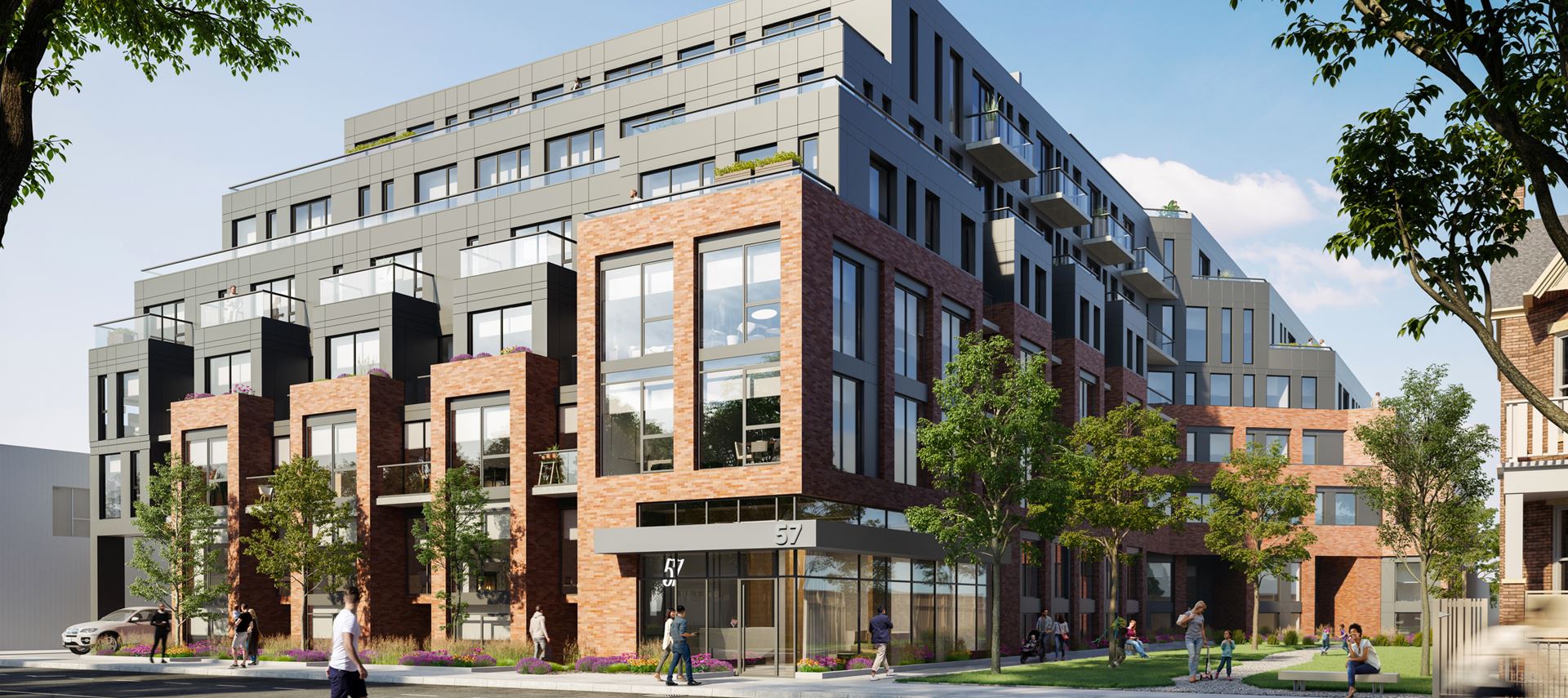 57 Brock Condos rendering