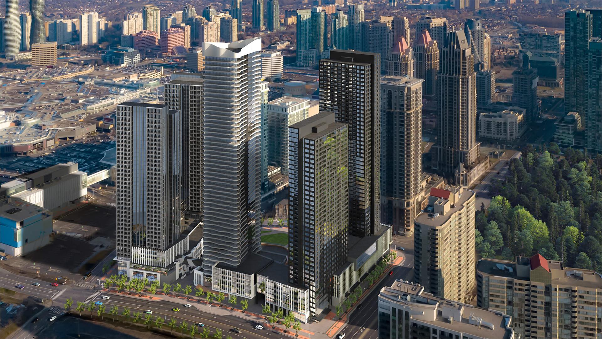 Condominiums at Square One District rendering
