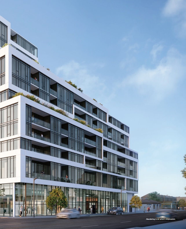 859 West Condos rendering