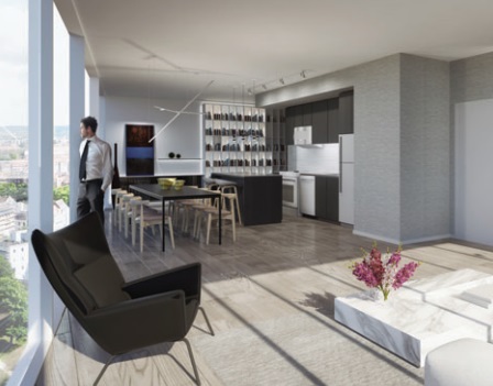 859 West Condos rendering