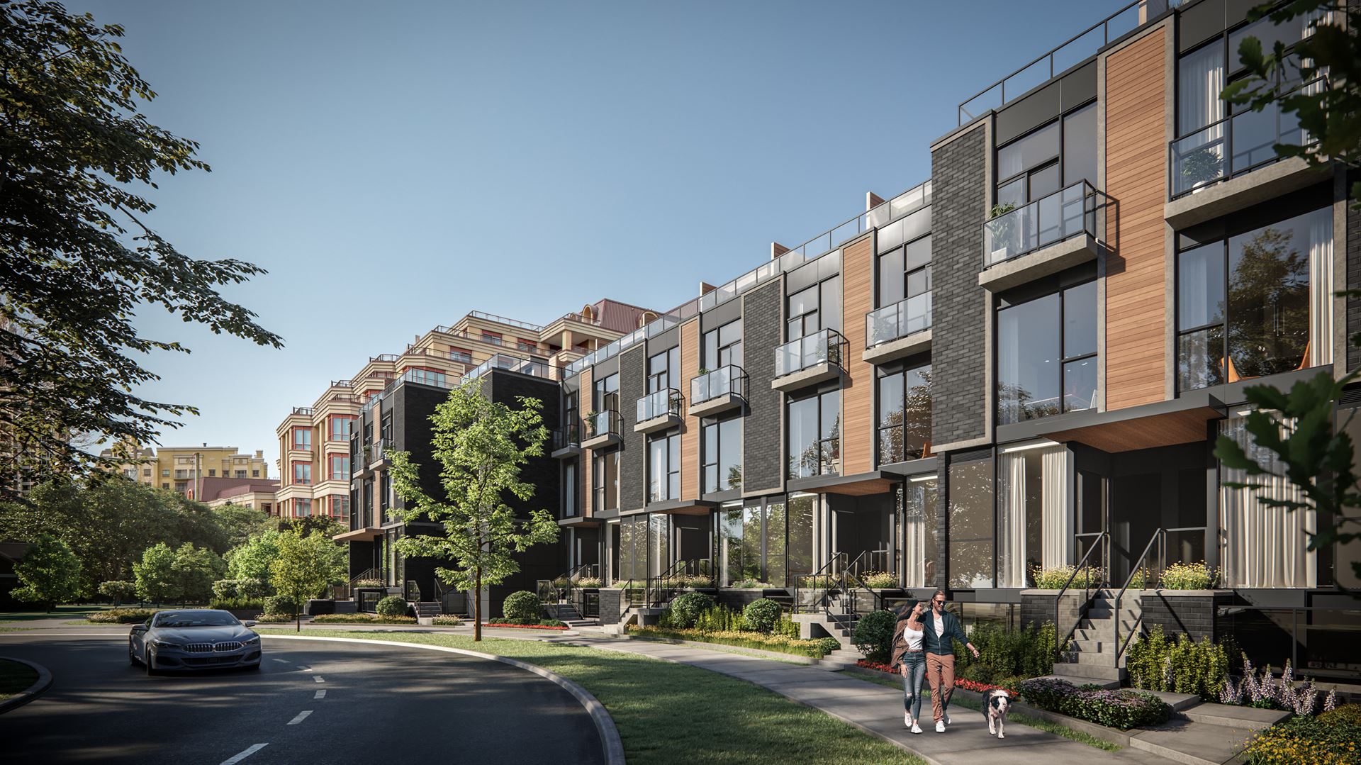 BT Modern Towns Bayview Village rendering