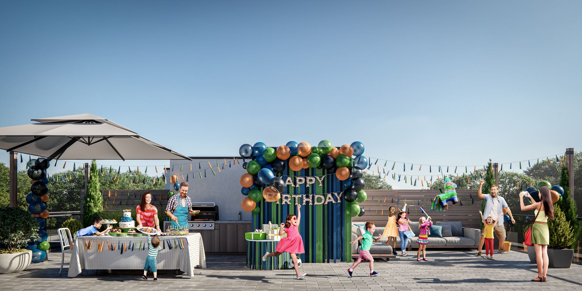 BT Modern Towns Bayview Village rendering