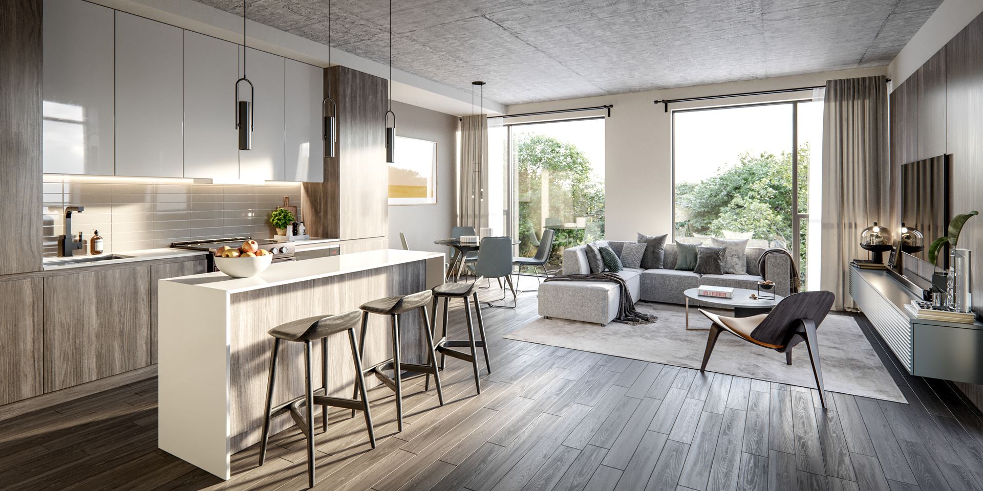 BT Modern Towns Bayview Village rendering
