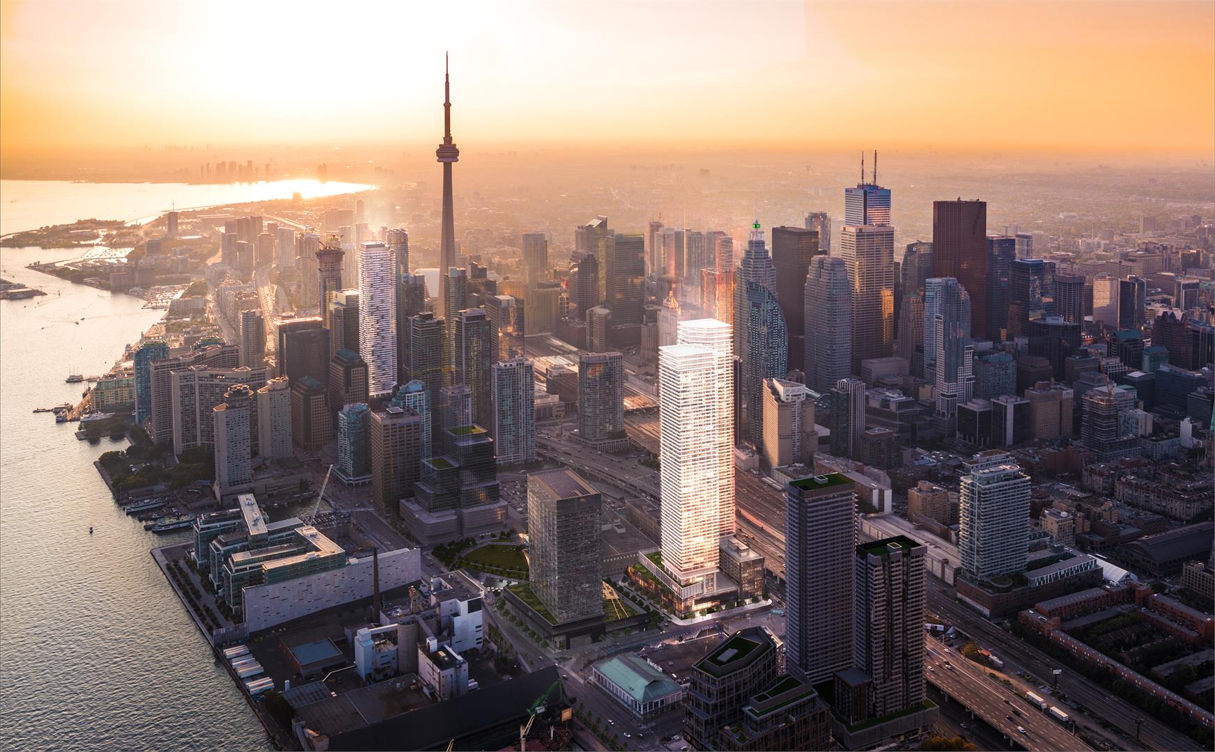Sugar Wharf Condos - West Tower rendering