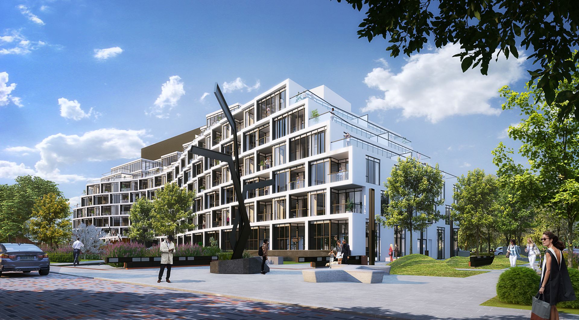 Crest at Crosstown rendering
