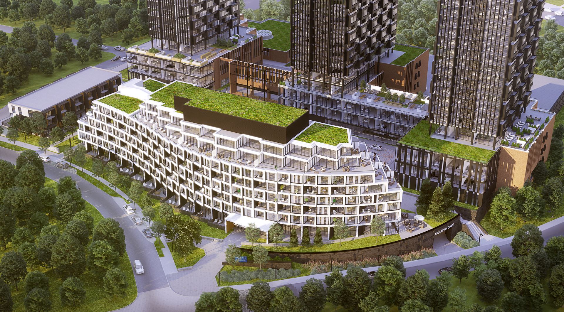 Crest at Crosstown rendering