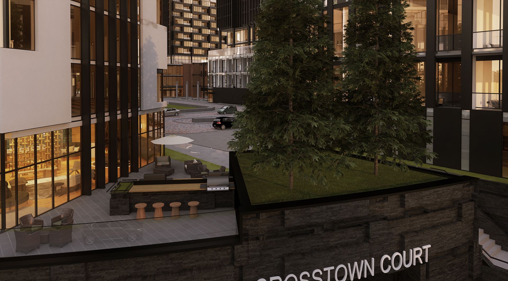Crest at Crosstown rendering