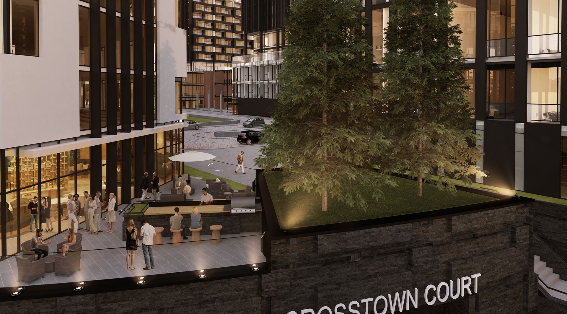 Crest at Crosstown rendering