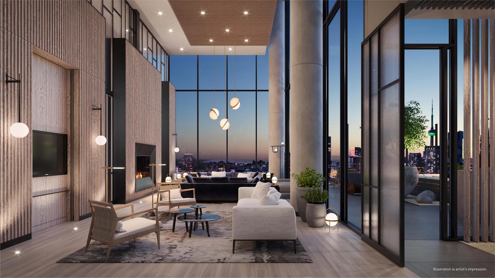 55C Condos rendering