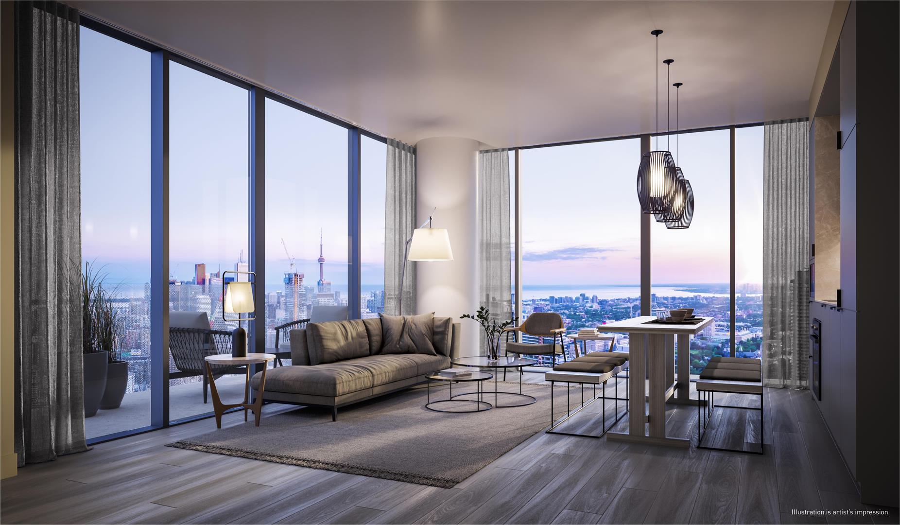 55C Condos rendering