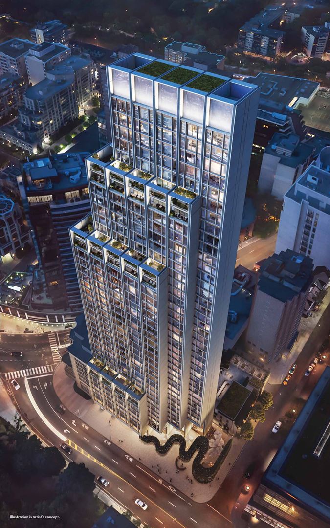 Fifty Scollard Condos rendering