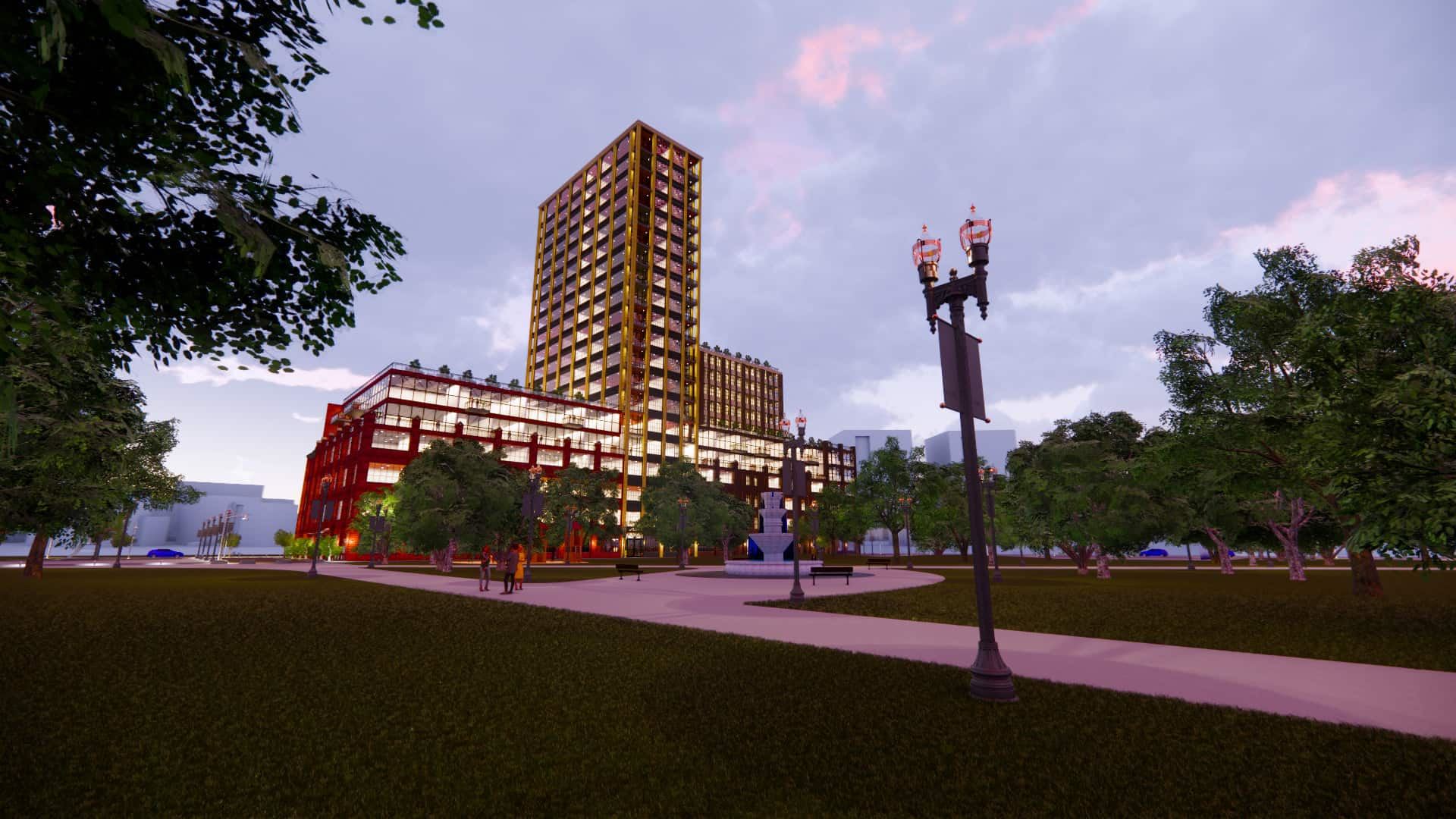 Beasley Park Lofts rendering