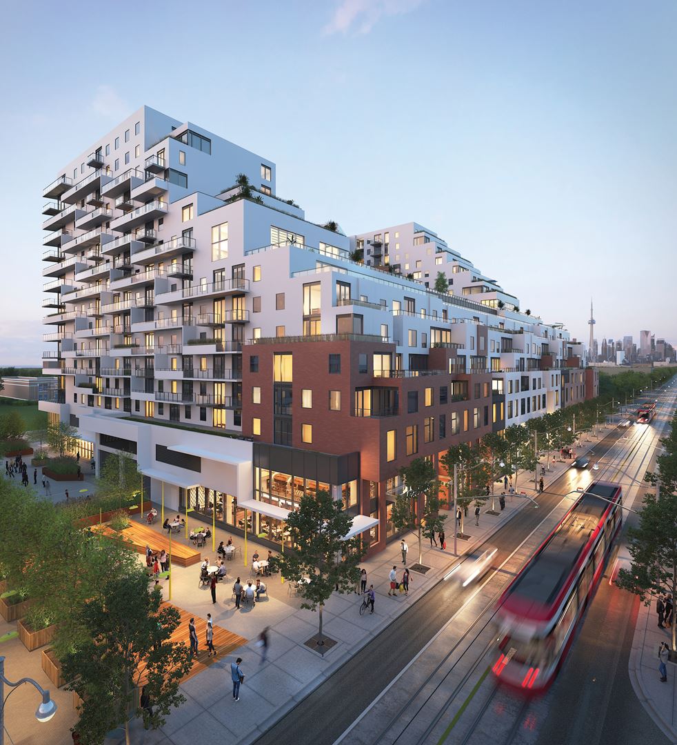 Queen & Ashbridge Condos rendering