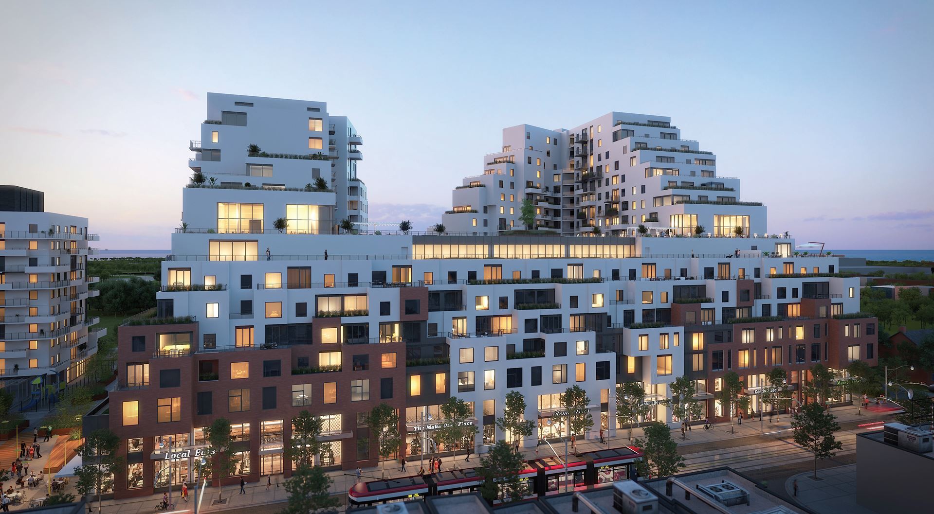 Queen & Ashbridge Condos rendering