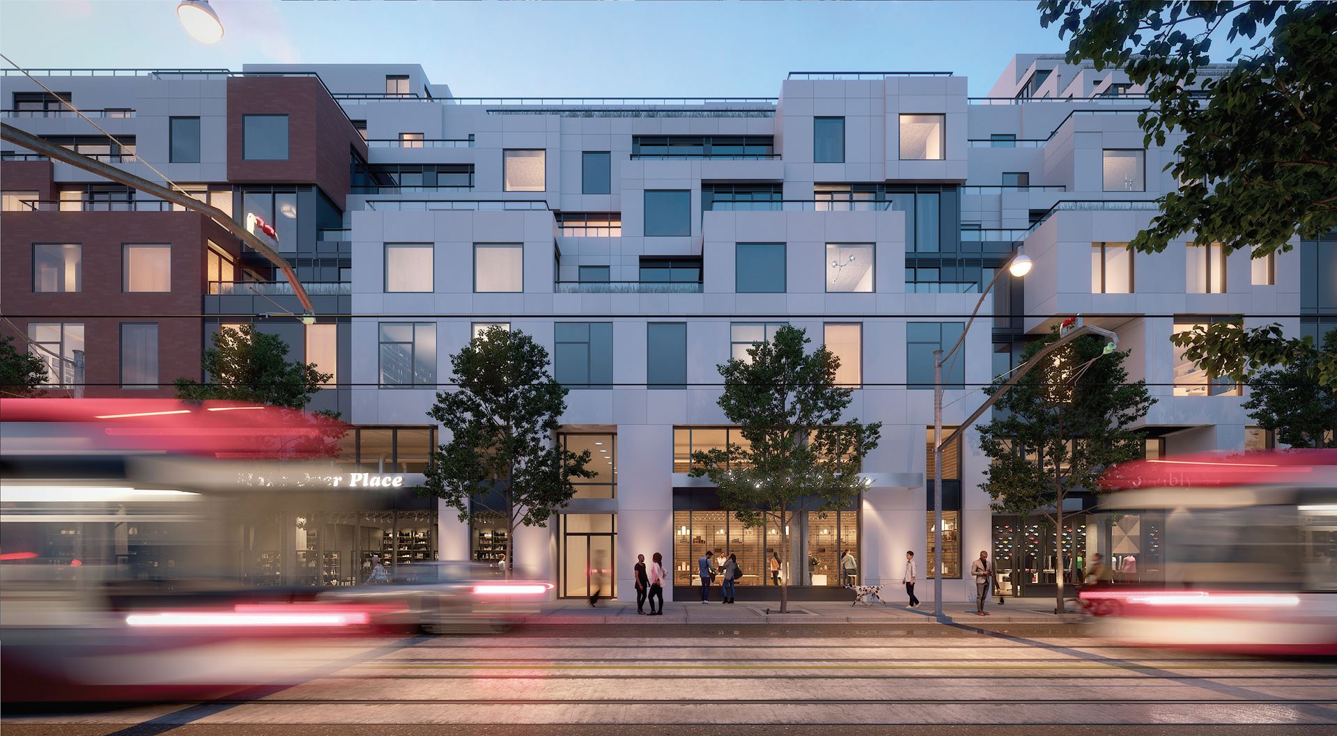 Queen & Ashbridge Condos rendering