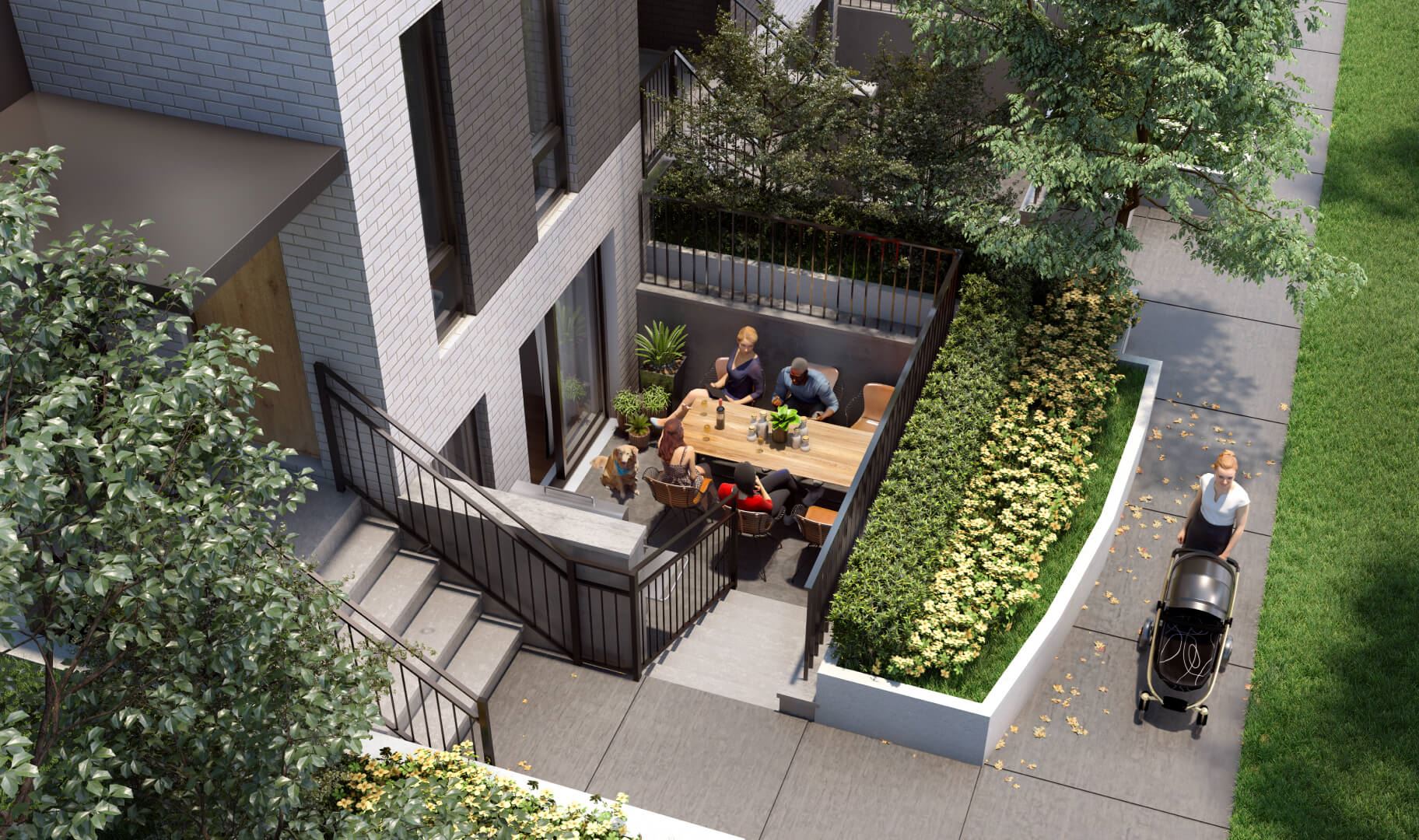 Reunion Crossing Condos & Urban Towns rendering