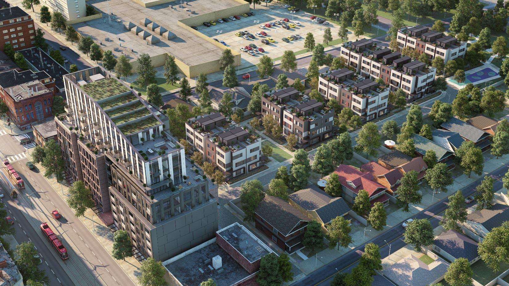 Reunion Crossing Condos & Urban Towns rendering