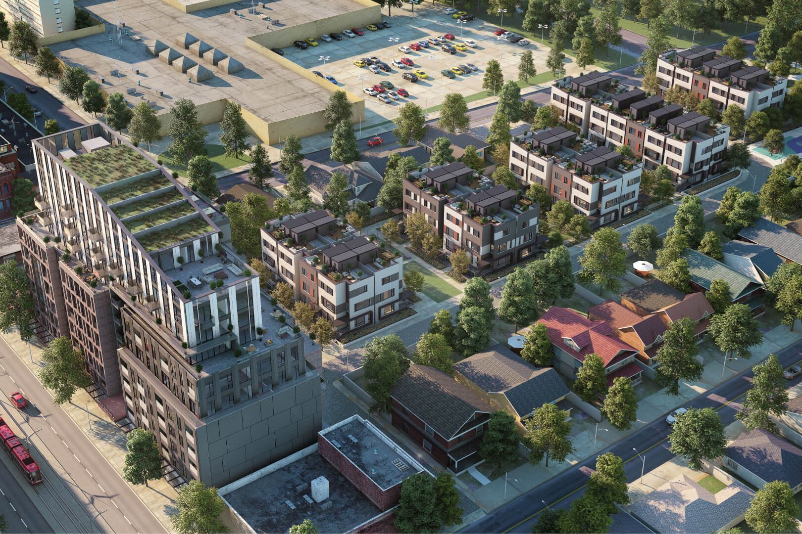 Reunion Crossing Condos & Urban Towns rendering