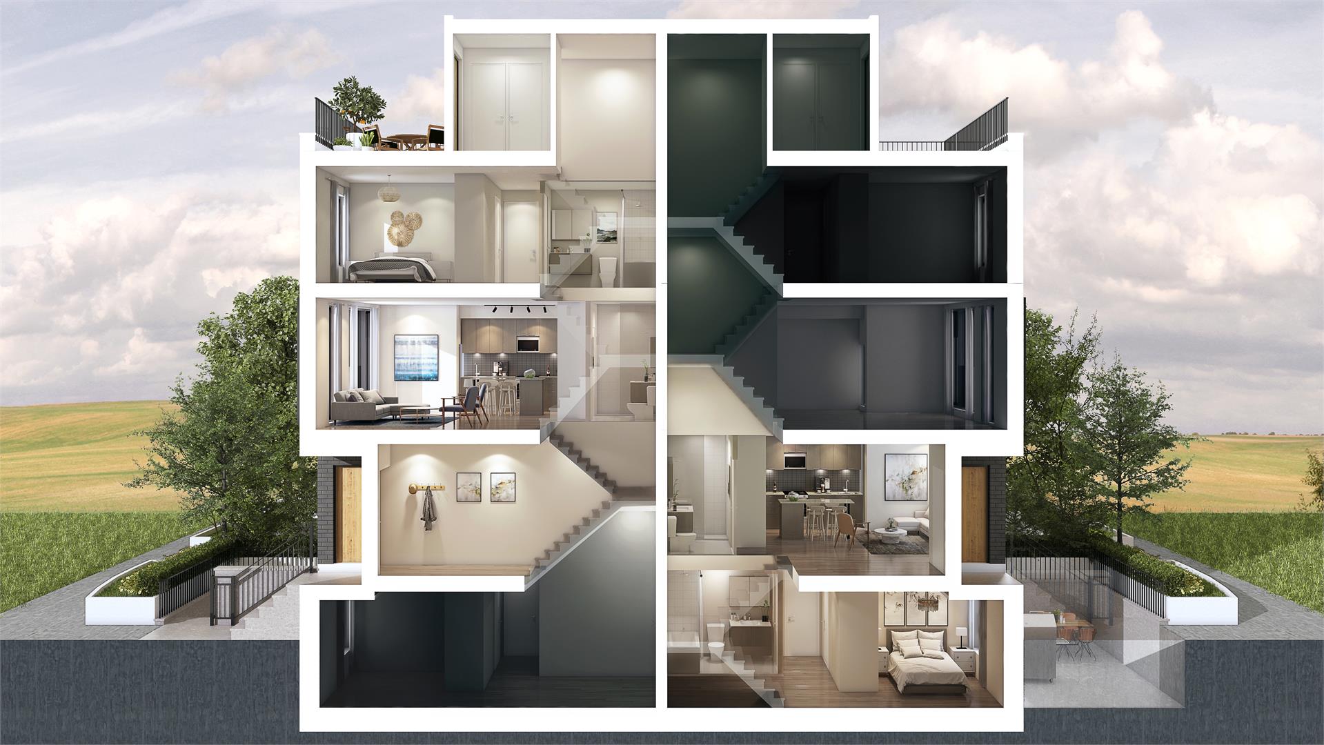 Reunion Crossing Condos & Urban Towns rendering