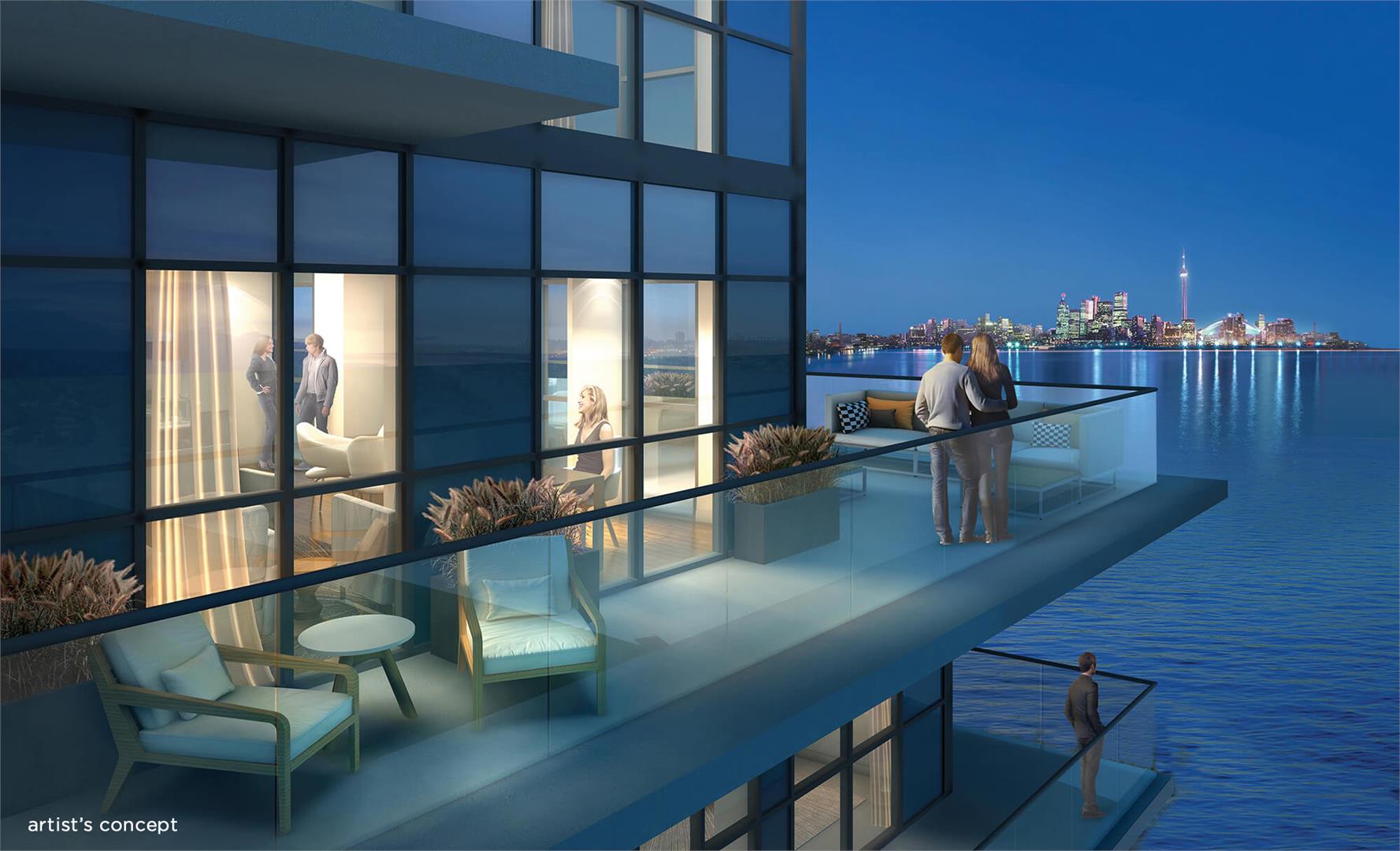 Water's Edge at The Cove rendering
