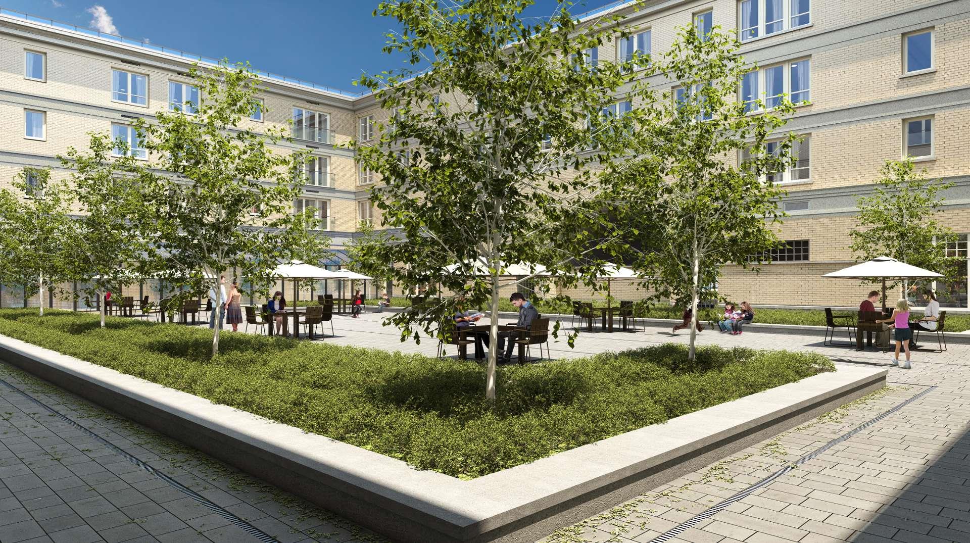 The Courtyards at Cathedraltown rendering