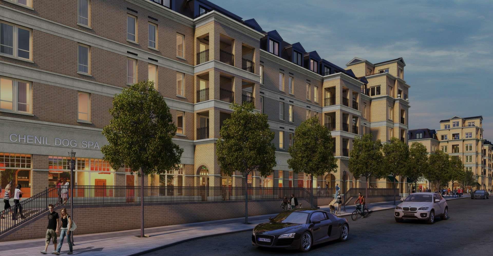 The Courtyards at Cathedraltown rendering