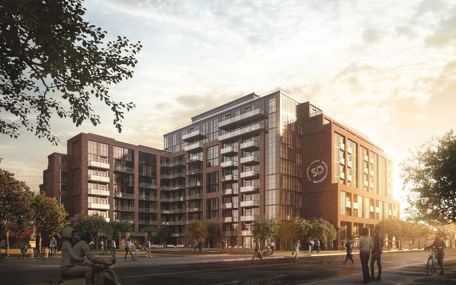 Stockyards District Residences rendering