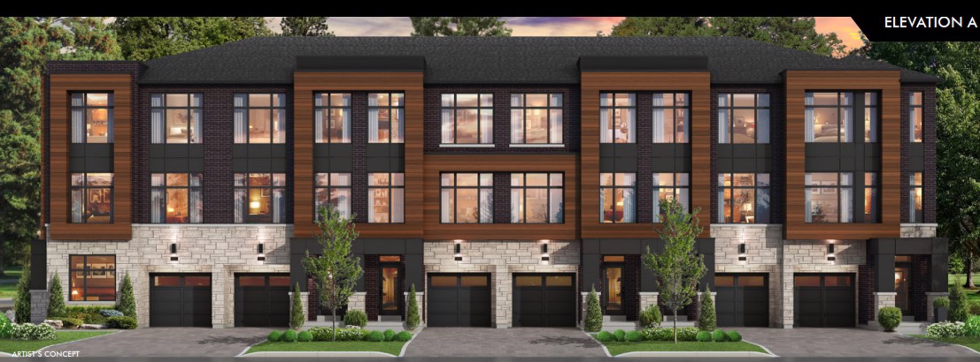 The Towns of Rutherford Heights rendering