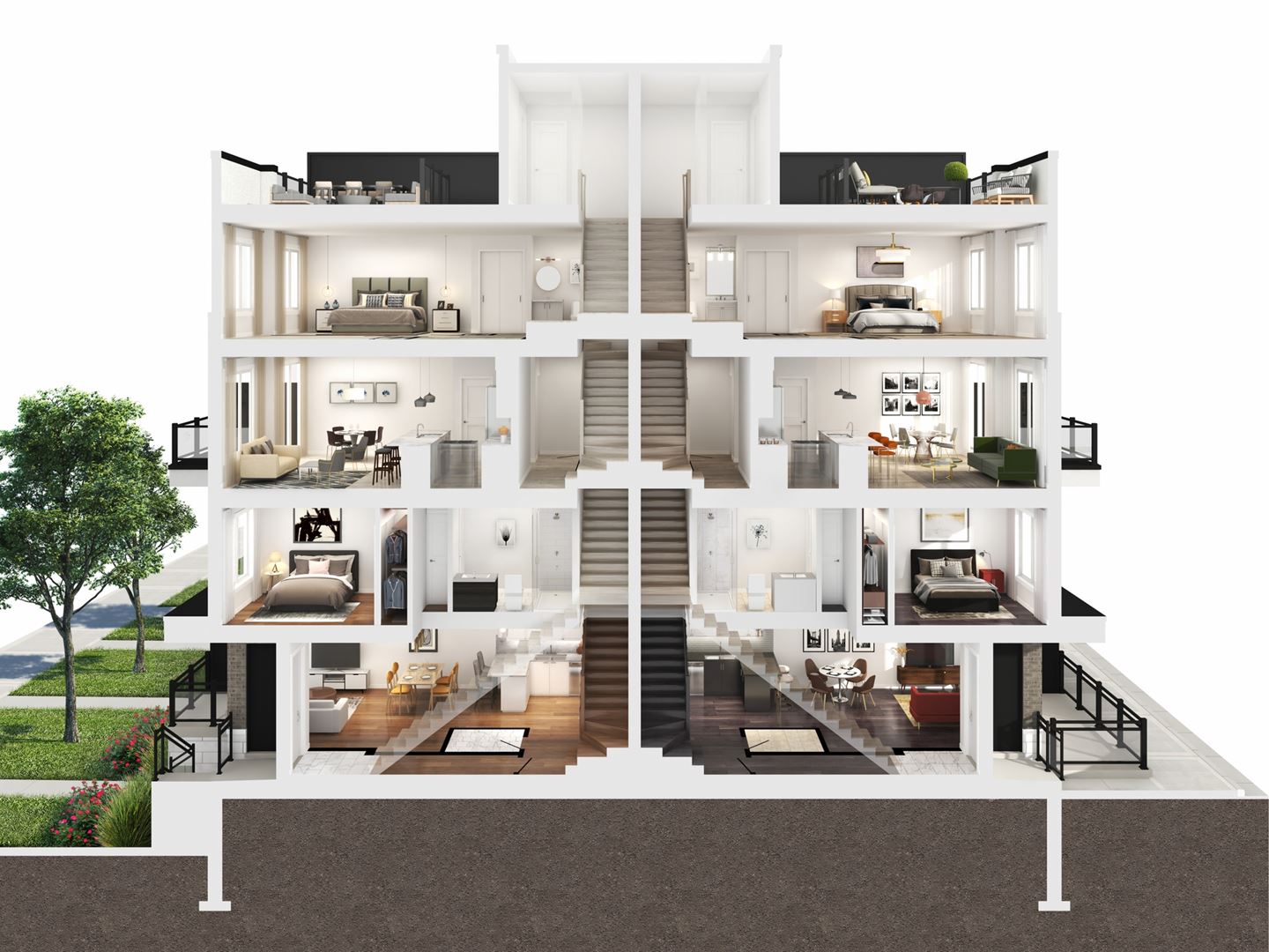 Park District Towns rendering