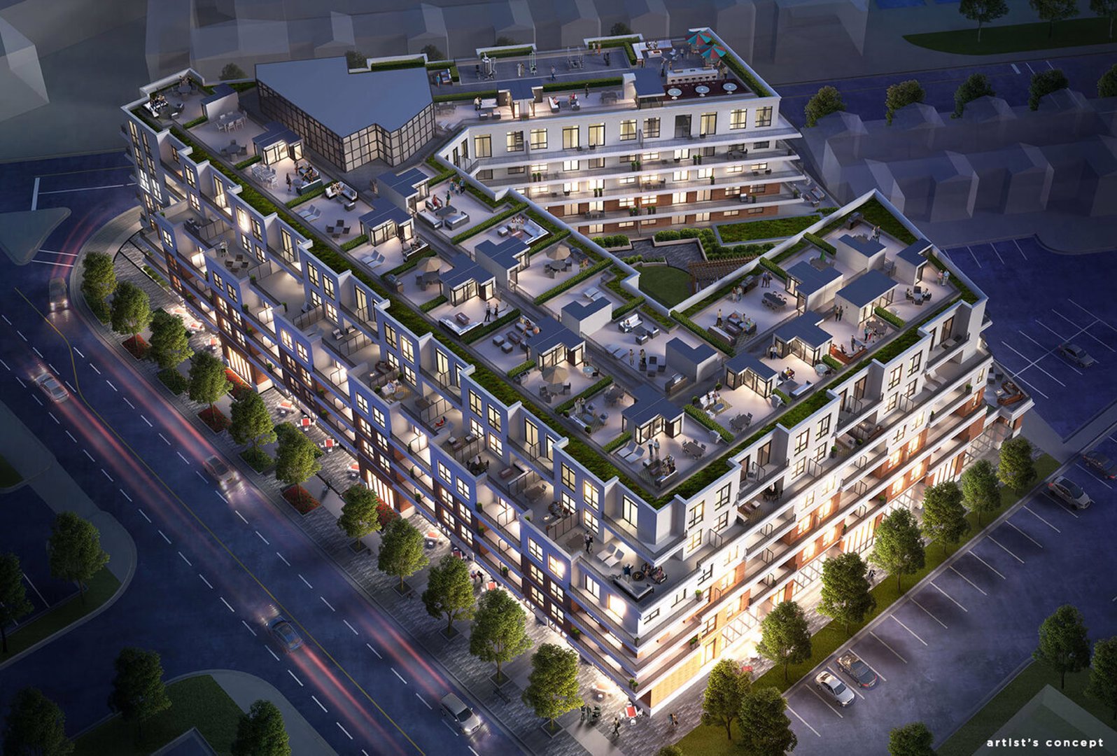 The Residences at Bronte Lakeside rendering