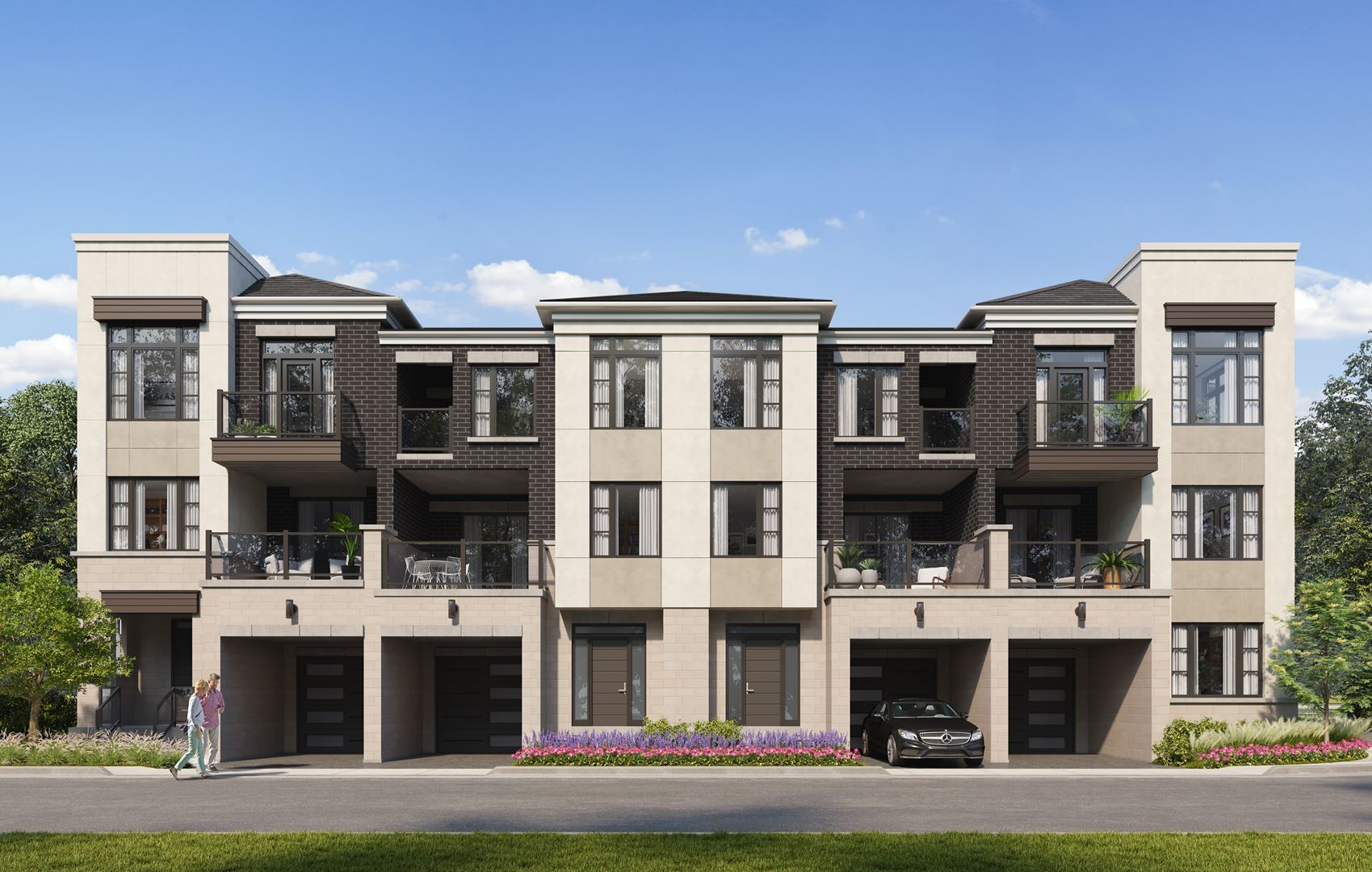 Twelve Oaks Towns rendering