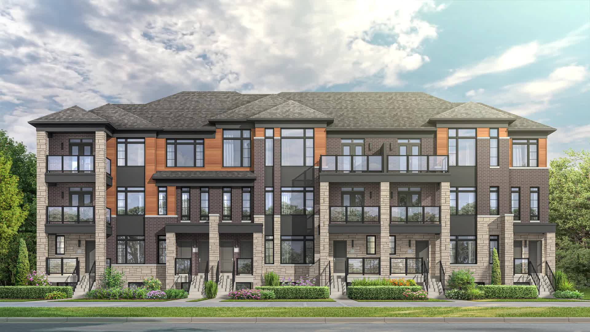 The Social Urban Towns rendering