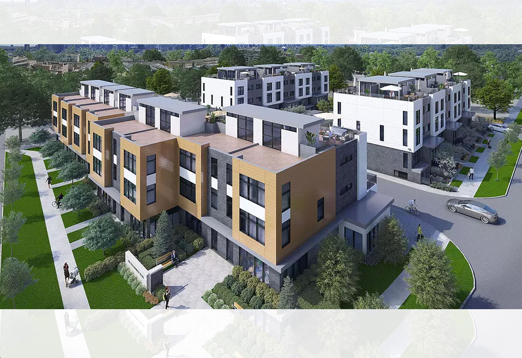 One Place Gardens Towns rendering