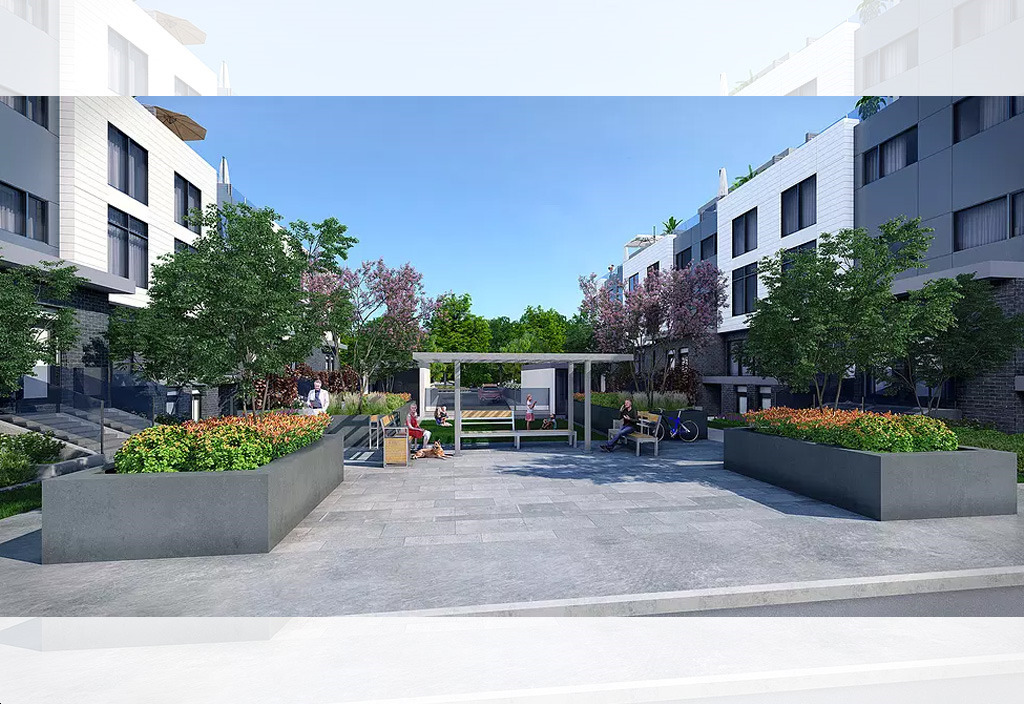 One Place Gardens Towns rendering