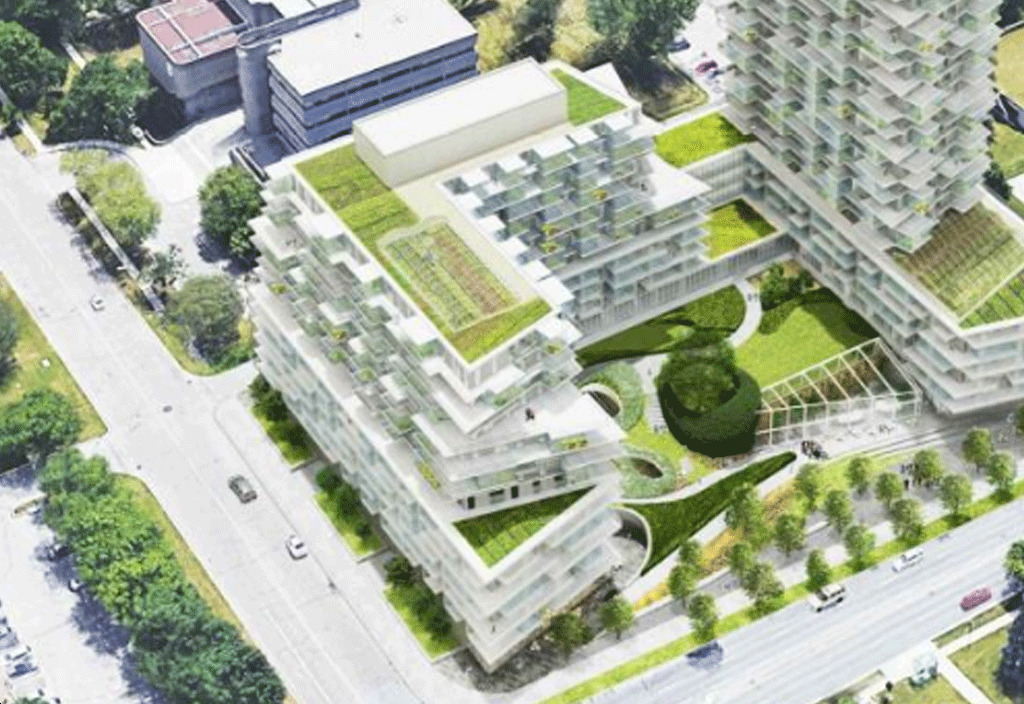 385 The West Mall Condos rendering