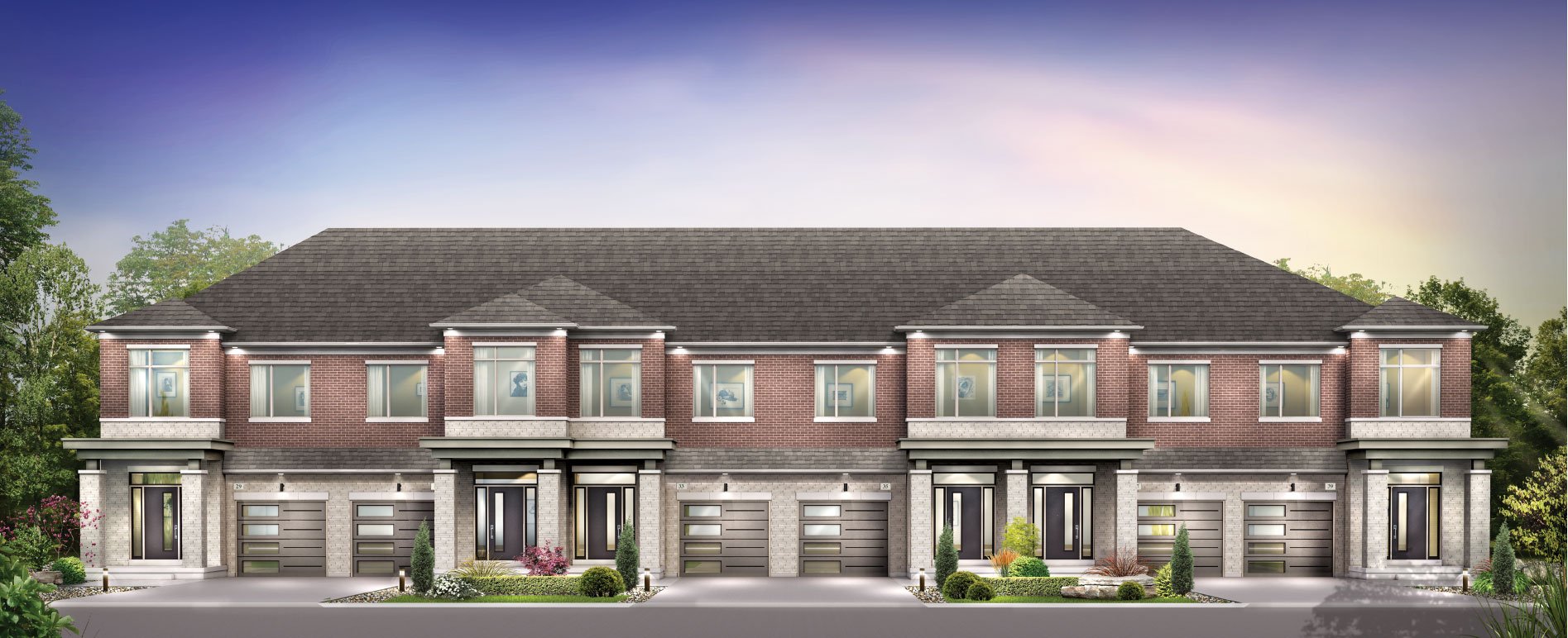 Bayview Heights Towns rendering