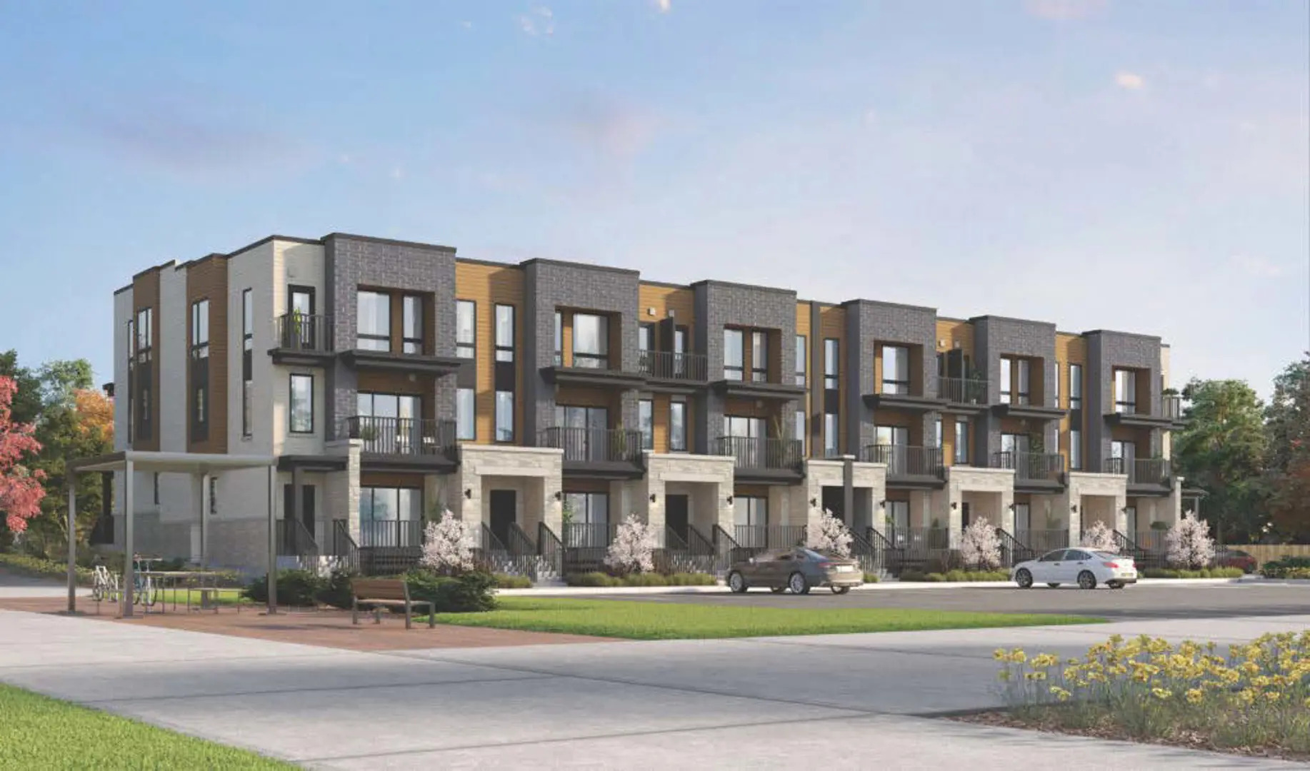 The Erinbrook Towns rendering
