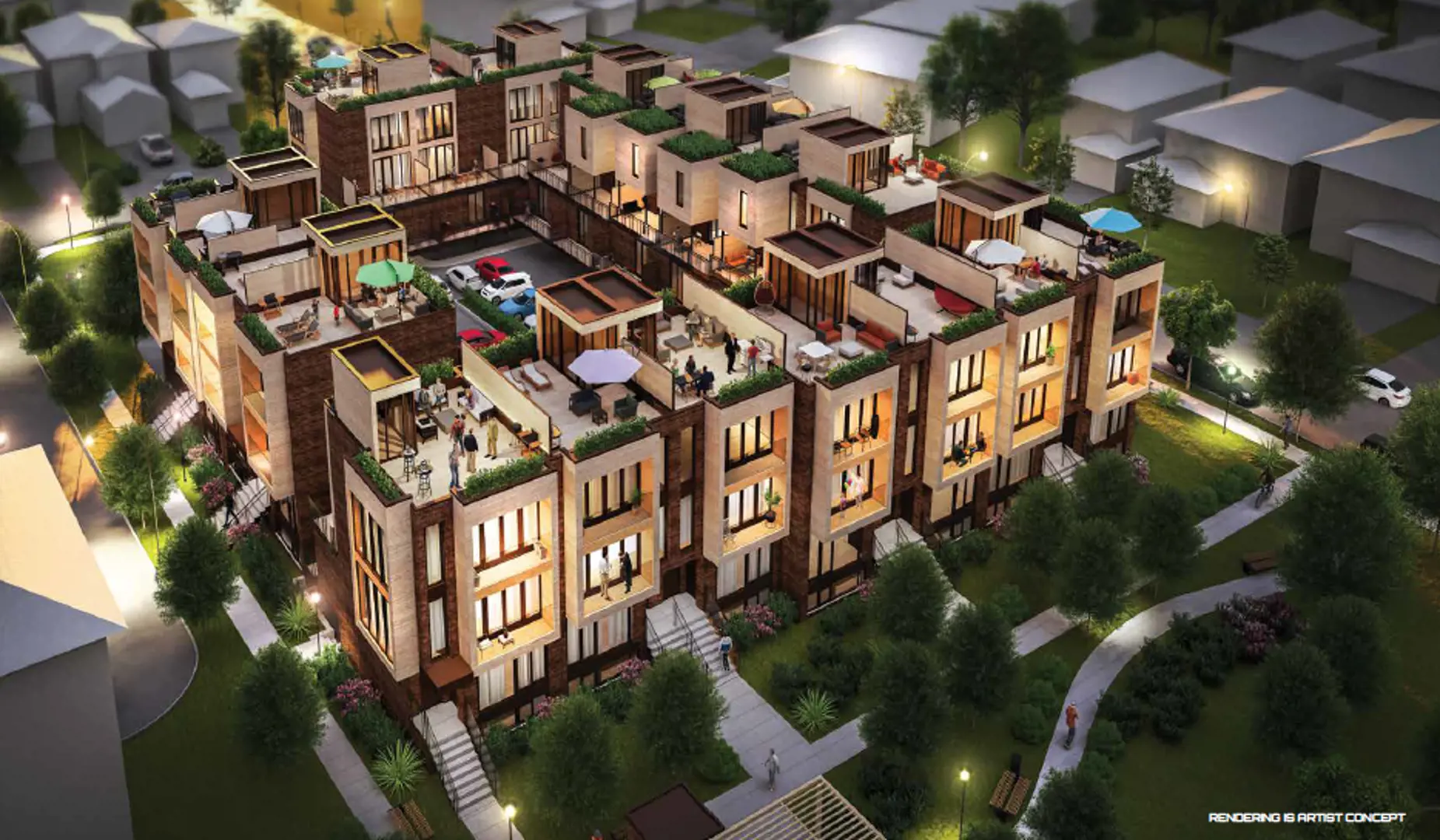 Ajax District Towns rendering