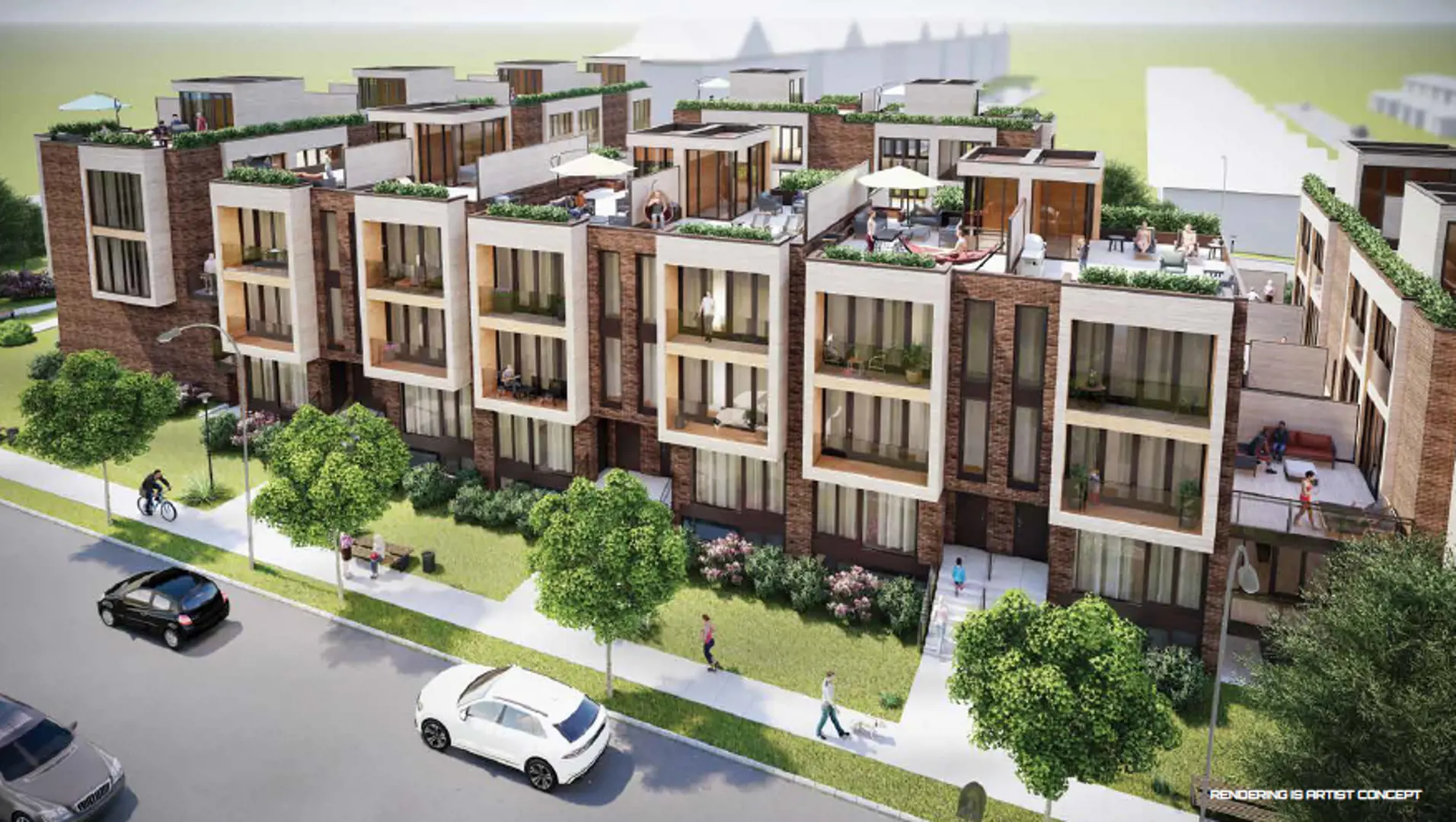 Ajax District Towns rendering