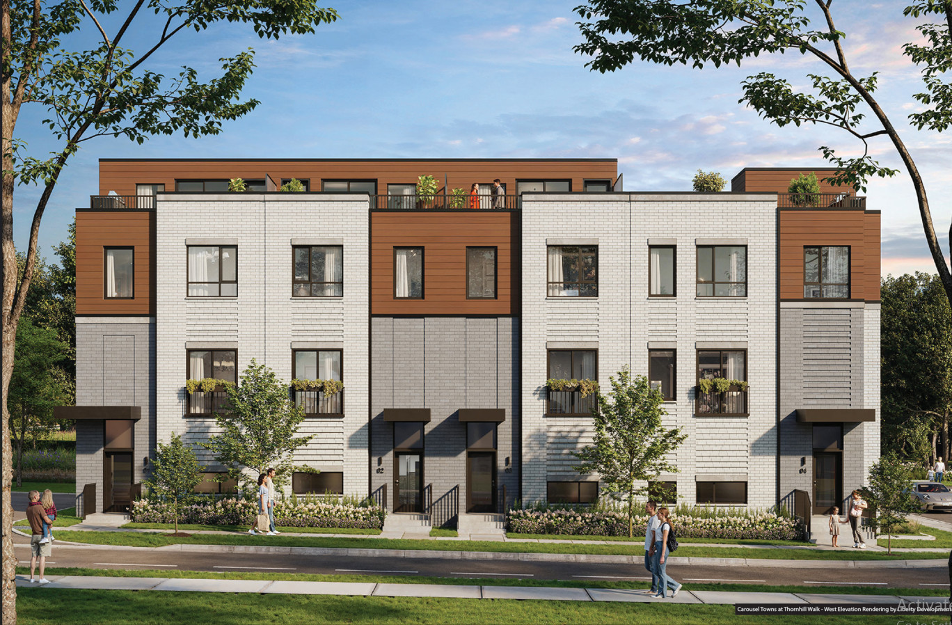 Carousel Towns at Thornhill Walk rendering