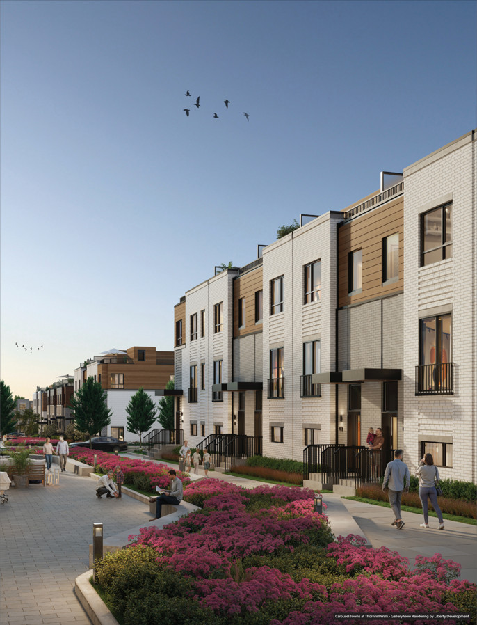 Carousel Towns at Thornhill Walk rendering