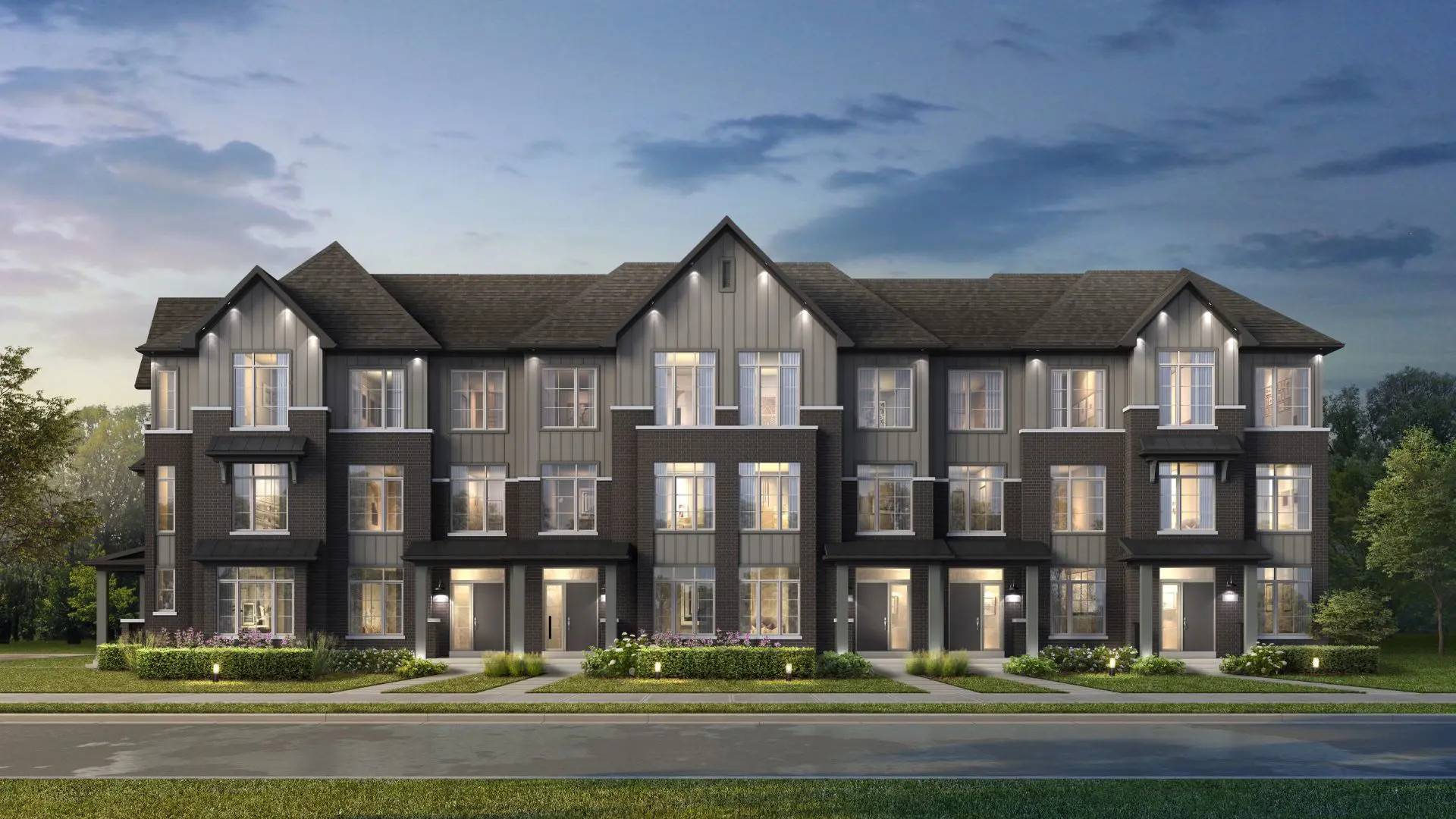 Greenwood Seaton Towns by OPUS Homes rendering