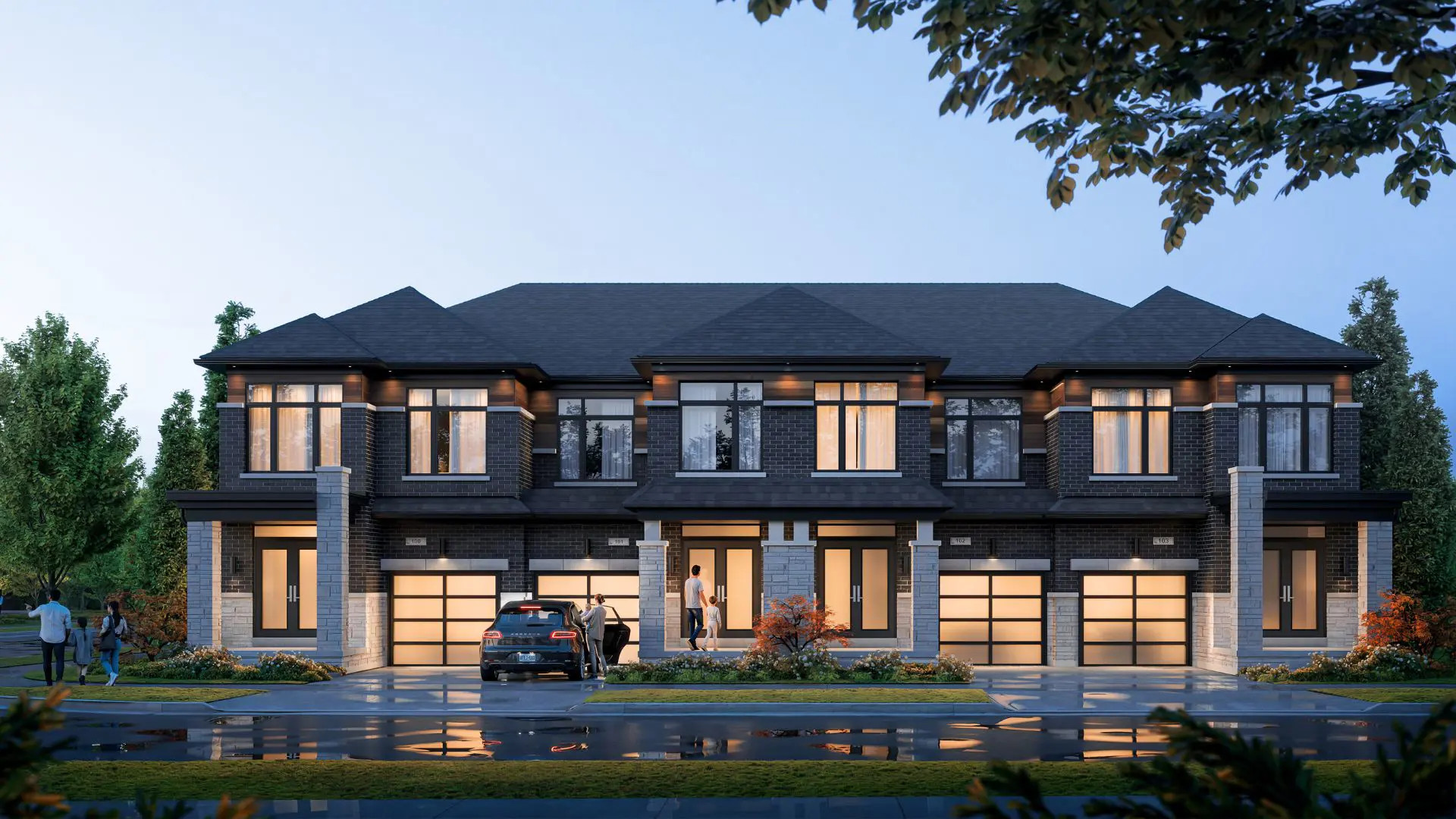 Greenwood Seaton Towns by OPUS Homes rendering